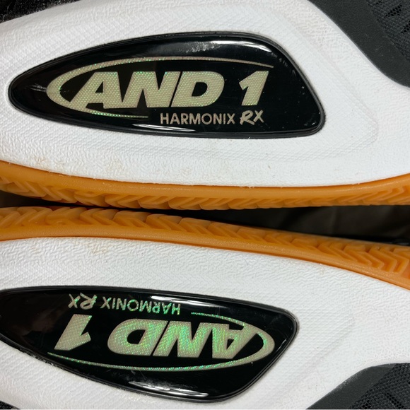 🧡EUC🧡AND 1 Attack Mid Basketball Shoes Black Junebug Gum Size 13 D3009MBZT - Picture 14 of 16